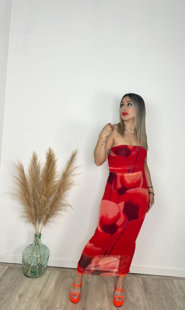 Vestido Tul Flores - Imagen 2