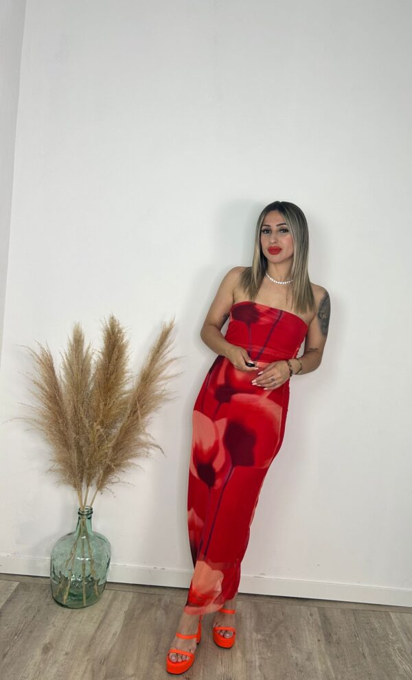 Vestido Tul Flores - Imagen 3