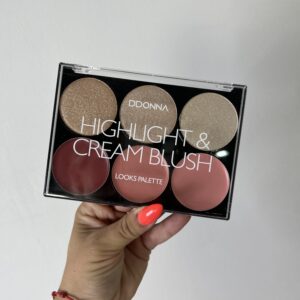 Colorete en crema  y iluminador