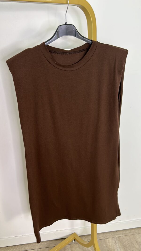 Vestido hombreras corto - Imagen 2