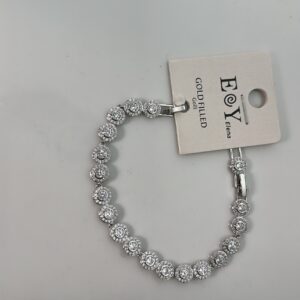 Pulsera swarovski plata