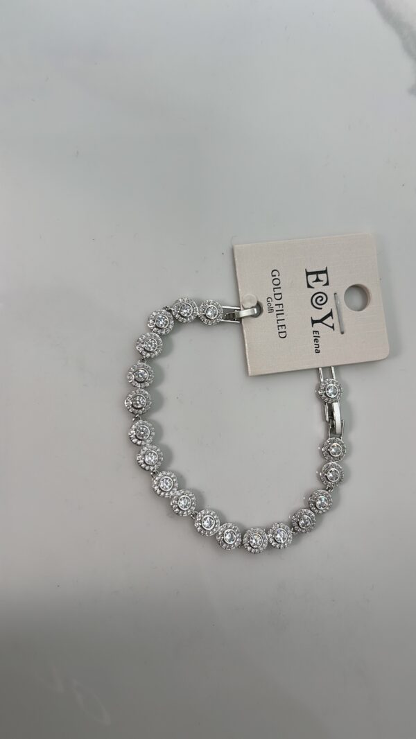 Pulsera swarovski plata