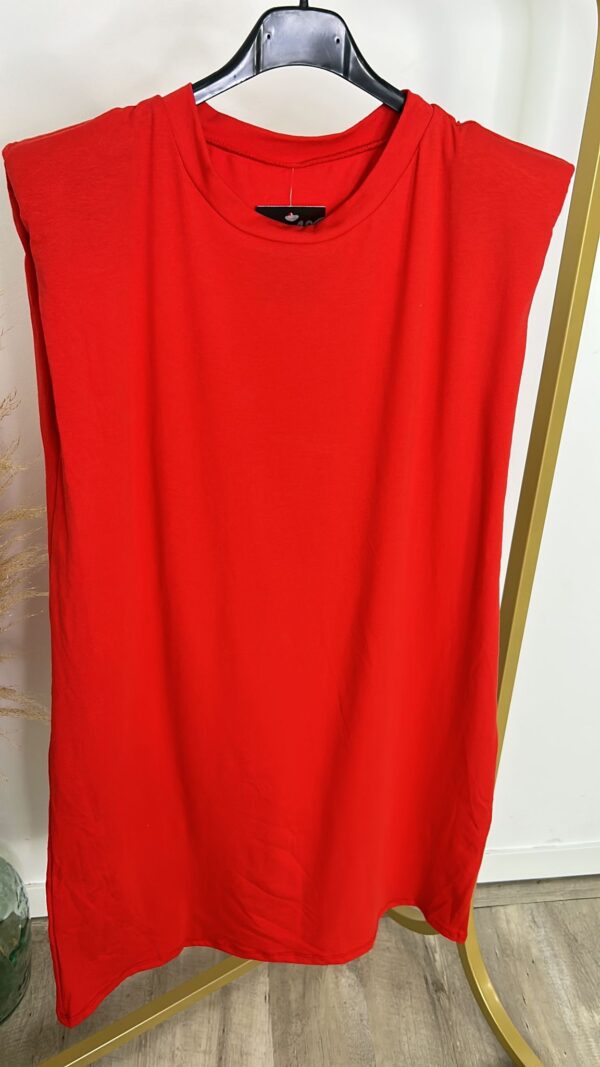 Vestido hombreras corto - Imagen 4