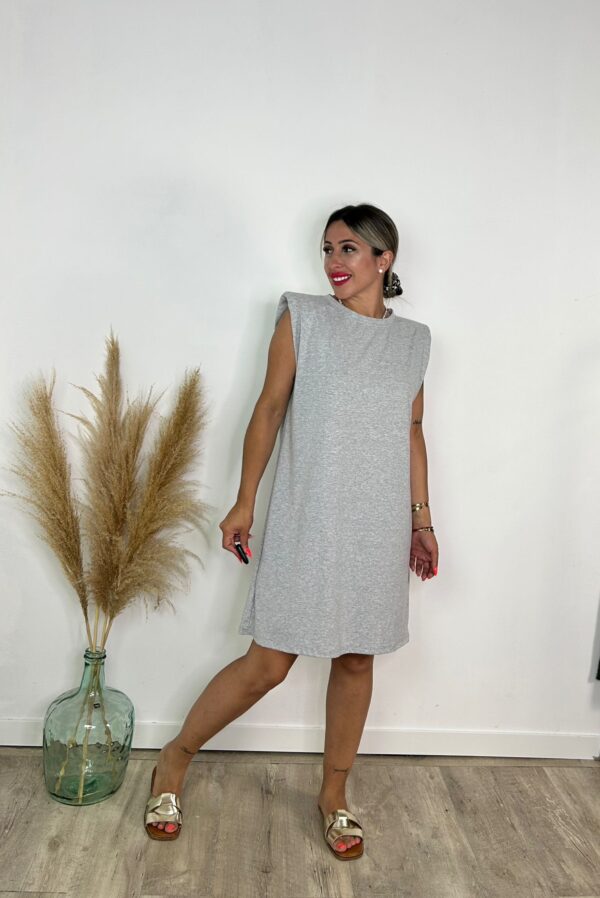 Vestido hombreras corto - Imagen 5
