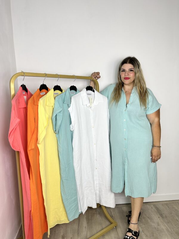Vestido Bambula liso - Imagen 5