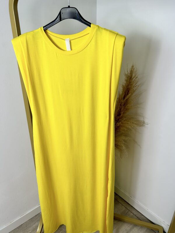Vestido licra hombreras - Imagen 4
