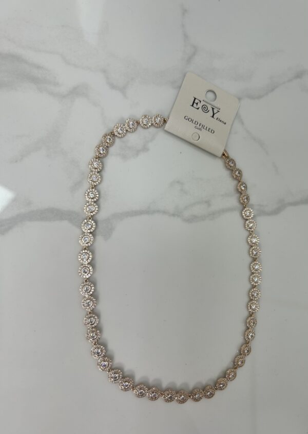 Collar swarovski dorado