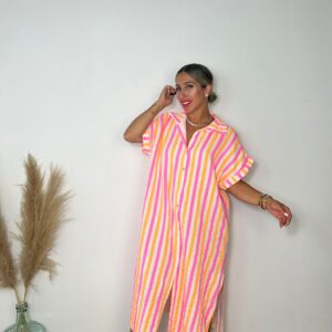 Vestido camisero Rayas