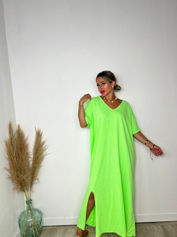 Vestido Ana flúor