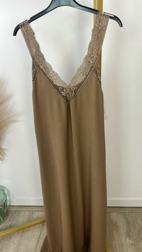Vestido lencero tiranta ancha - Imagen 2