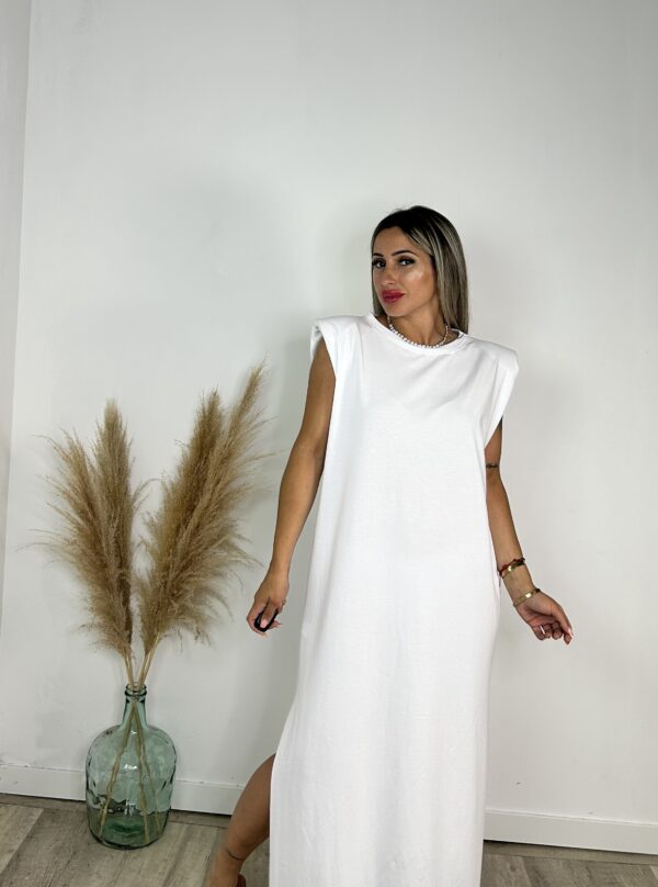 Vestido Hombrera blanco