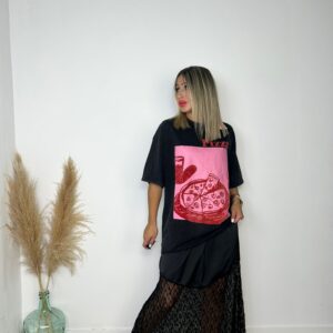 Falda satinada