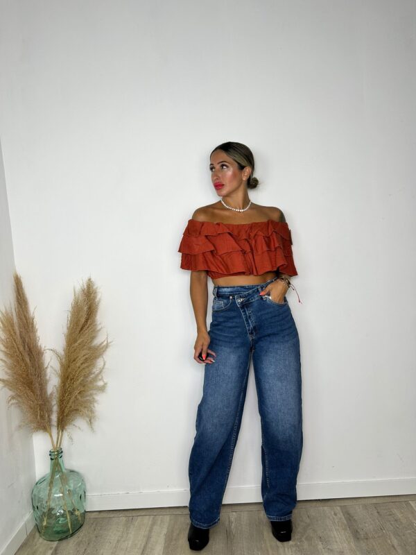 Pantalón vaquero Zara oscuro 807 - Imagen 2