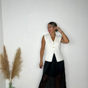 Falda satinada