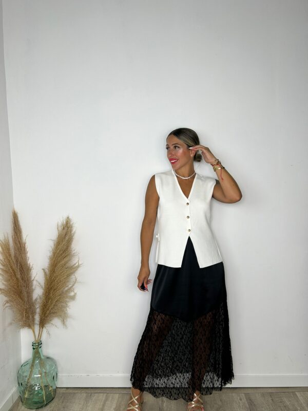 Falda satinada