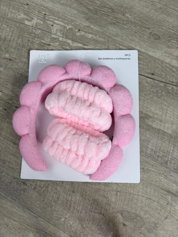 Diadema para el maquillaje y muñequeras - Imagen 5