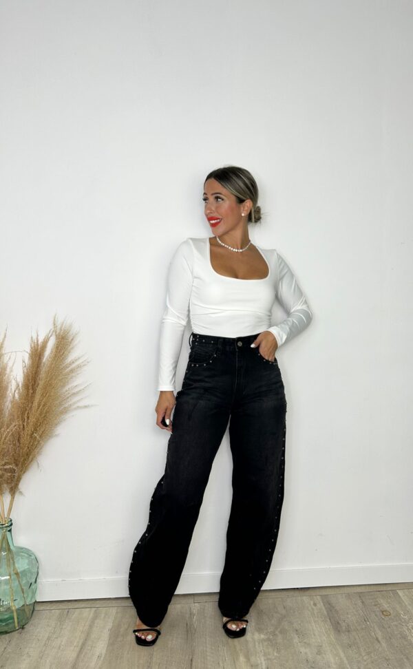 Pantalón negro Tachuelas 2146 - Imagen 2
