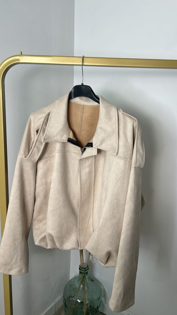 Chaqueta antelina Zara - Imagen 4