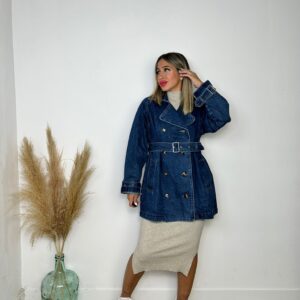 Gabardina Denim oscura
