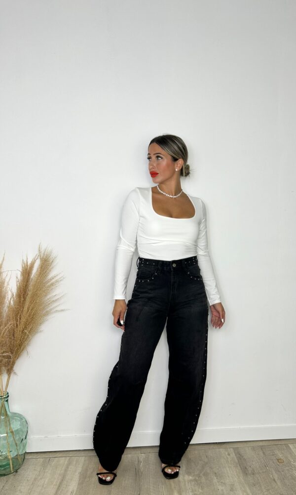 Pantalón negro Tachuelas 2146