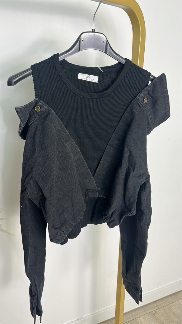 Chaleco punto denim - Imagen 2