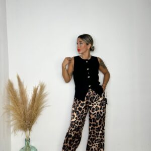 Pantalón satinado Print Patri