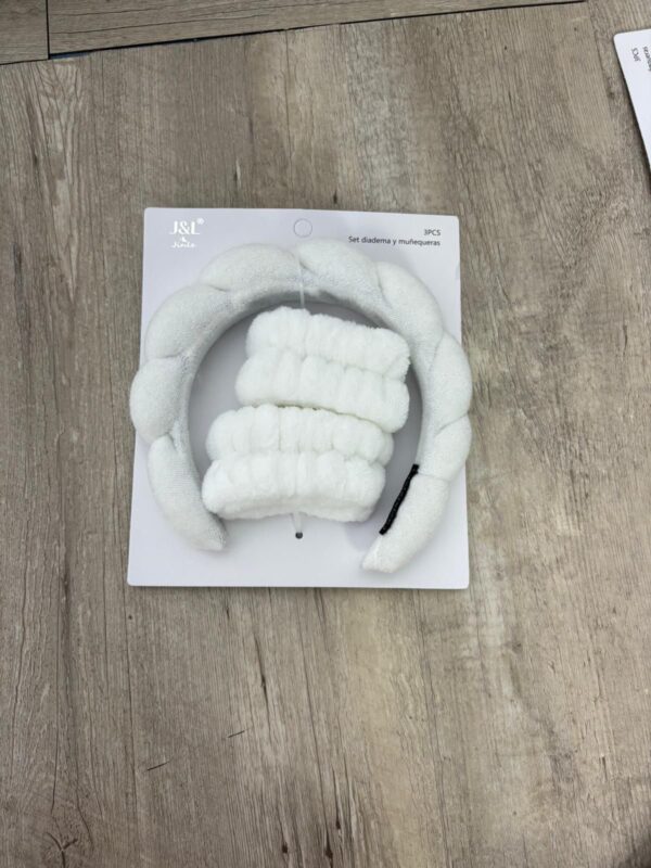 Diadema para el maquillaje y muñequeras - Imagen 6