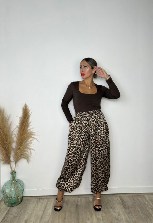 Pantalón bombacho Print ancho