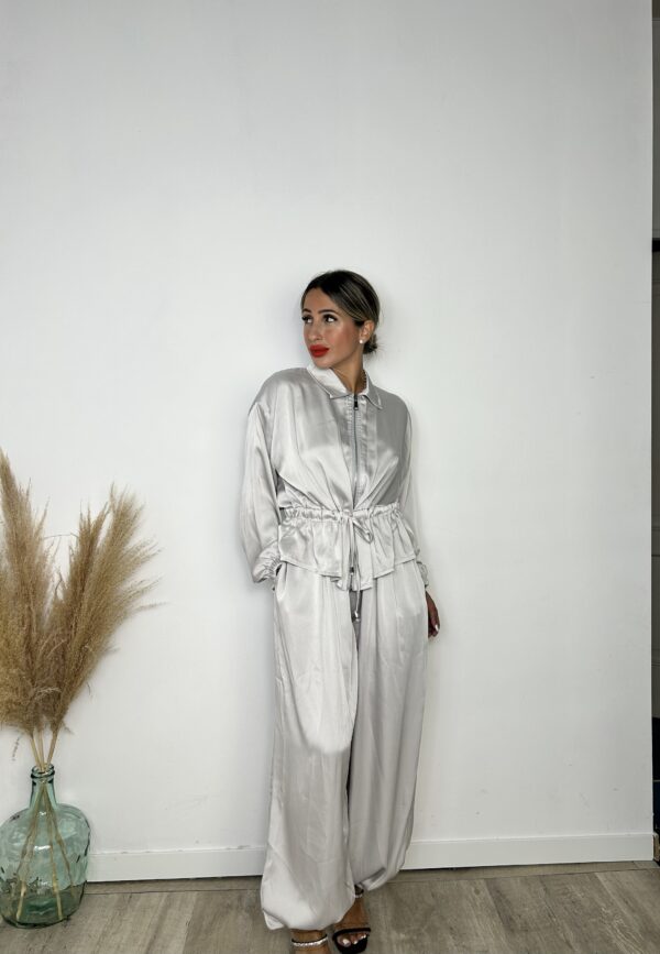 Conjunto Satinado plata - Imagen 2