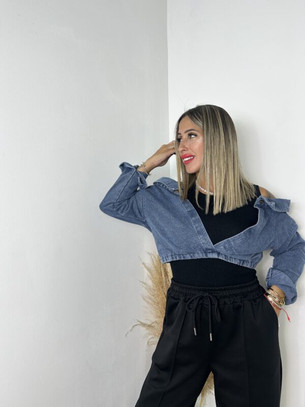 Chaleco punto denim