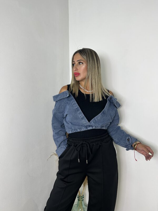 Chaleco punto denim - Imagen 4