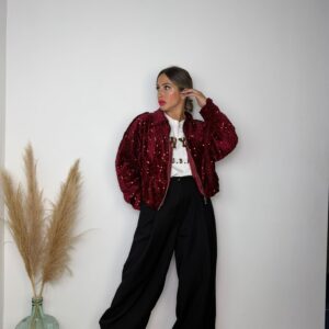 Bomber lentejuelas  Estela