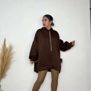 Sudadera cordón curvy