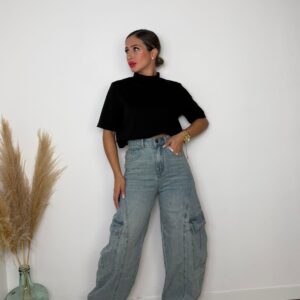 Pantalón vaquero cargo 854