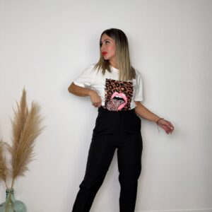 Pantalón de pinza básico Negro