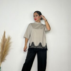 Camiseta Oversize encaje