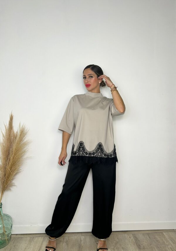 Camiseta Oversize encaje
