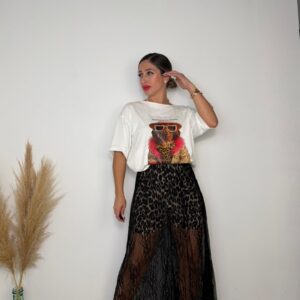 Falda pantalón encaje