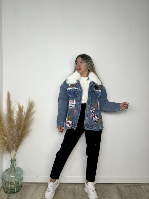CHAQUETÓN 2 EN 1 pelos denim - Imagen 2