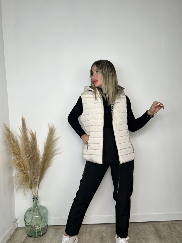 Chaquetón reversible PRINT beig - Imagen 3