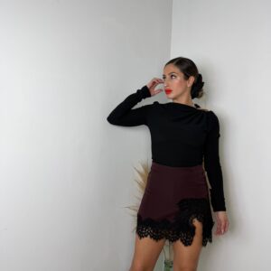 Falda pantalón encaje