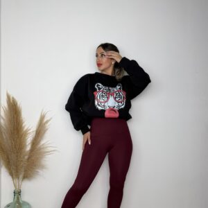 Leguins Barbie burdeos pitilla