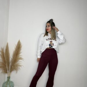 Leguins Barbie campana Burdeos