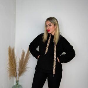 Sudadera borrego cordón Print