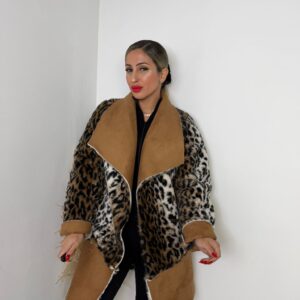 Abrigo leopardo 2 reversible