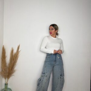 Pantalón vaquero cargo 854